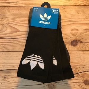 3 Pack Adidas Crew Socks
